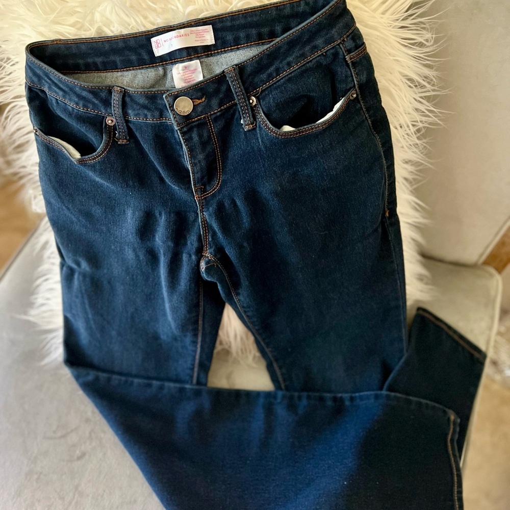 🌸🌸👓 No Boundaries Dark Blue Skinny Jeans